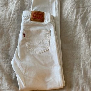 Levi’s 511 women’s white jeans